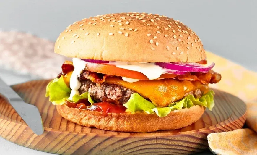 Hamburguesa jugosa